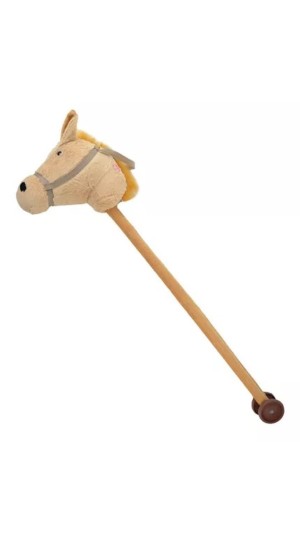 CAVALO DE PAU C/ SOM E RODAS 99CM.