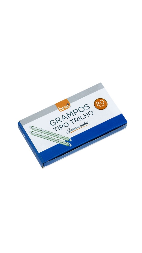 GRAMPO TRILHO GALVANIZADO CAIXA C/50 UNID. BRW