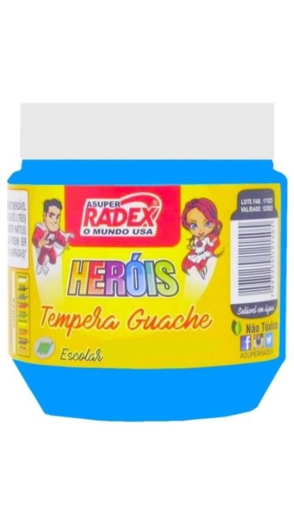 TINTA GUACHE 220ML NEON RADEX