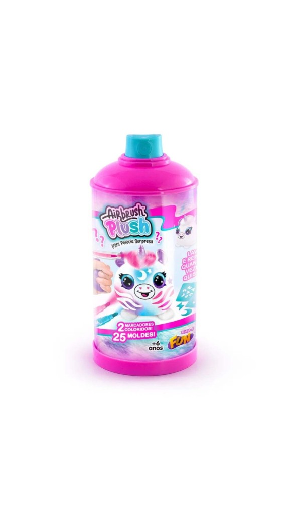AIRBRUSH PLUSH MINI PELÚCIA SURPRESA PACK C/02 FUN