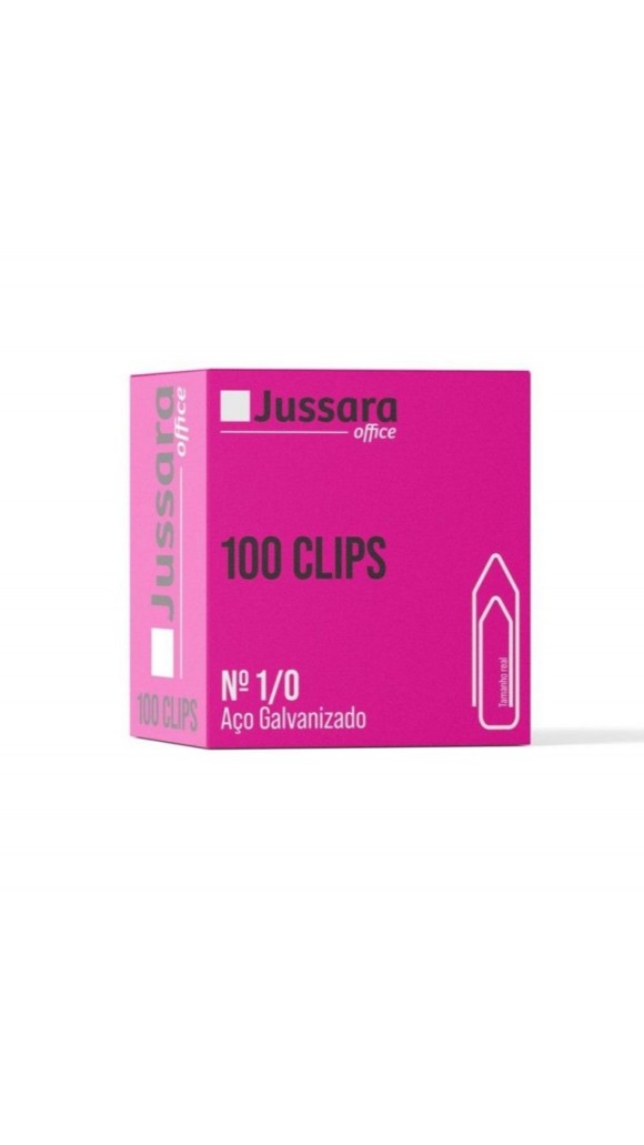 CLIPS 1/0 ACO GALVANIZADO 100 UNID. JUSSARA