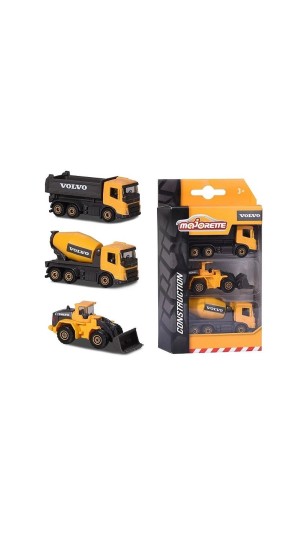 MAJORETTE COLECAO CONSTRUCTION VOLVO 1:64 C/03 UNID. CALIFORNIA TOYS