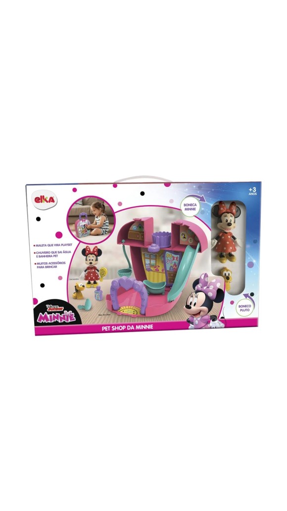 BRINQUEDO MALETA PET SHOP DA MINNIE ELKA