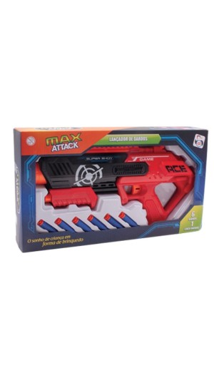 LANÇADOR DE DARDOS MAX ATTACK PICA-PAU