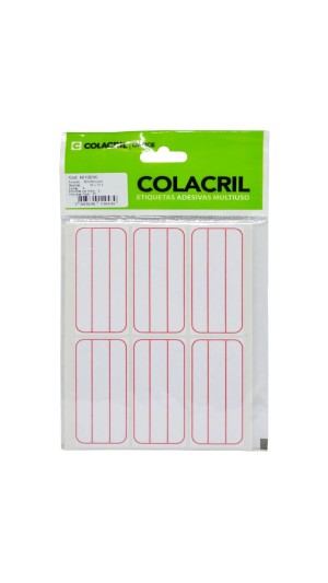ETIQUETA ESCOLAR C/36 ETIQ 32X73X3 COLACRIL