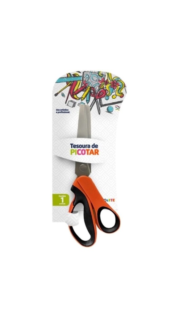 TESOURA DE PICOTAR 23CM PROFISSIONAL LEOARTE