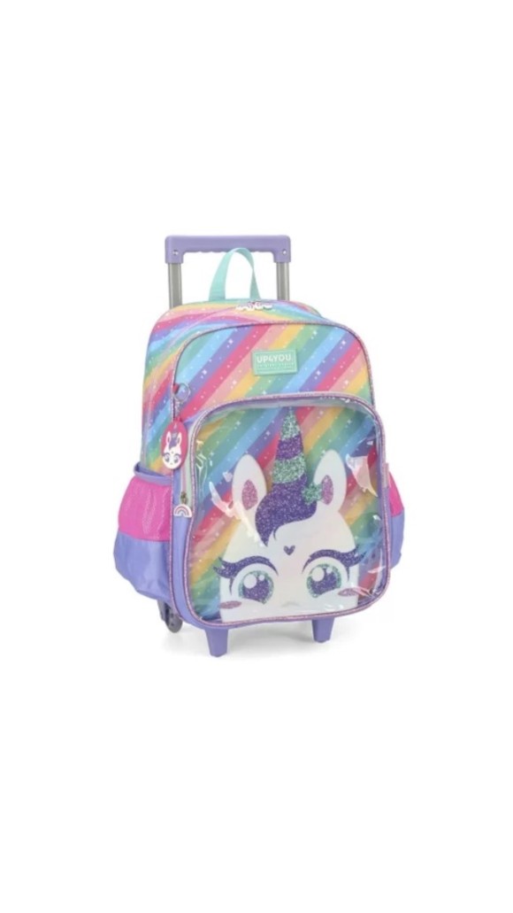 MOCHILA C/CARR.FEM.UNICÓRNIO IC39422UP 2024 LUXCEL