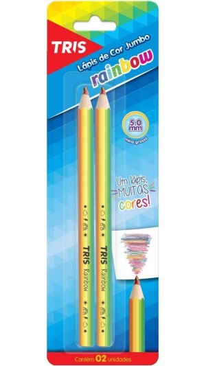 LAPIS DE COR RAINBOW C/02 UNID.TRIS