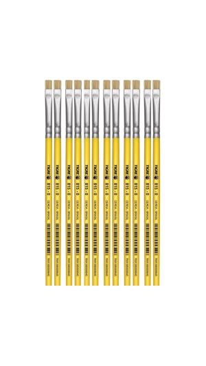 PINCEL CHATO 815 N.0 LONGO AMARELO TIGRE PCT C/12 UNID.