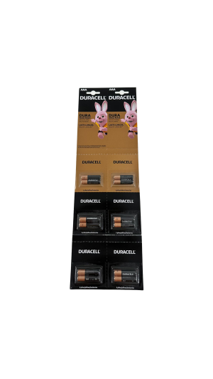PILHA ALCALINA AAA PALITO DURACELL CARTELA C/12 UNID.