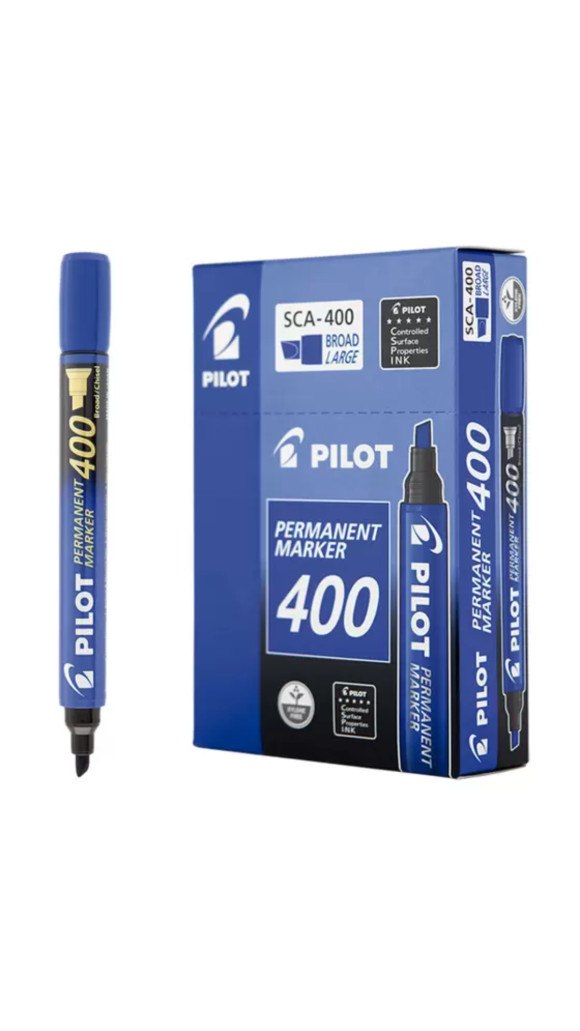 MARCADOR PERMANENTE SCA-400 CHANFRADO PILOT CAIXA C/12 UNID.