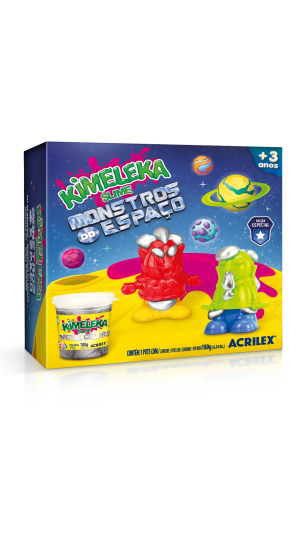 KIMELEKA SLIME MONSTROS DO ESPAÇO 180G ACRILEX