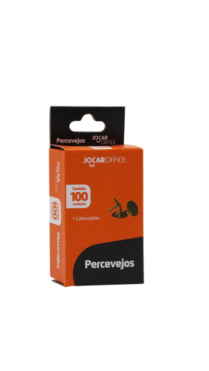 PERCEVEJO LATONADO DOURADO C/100 UNID. JOCAR OFFICE