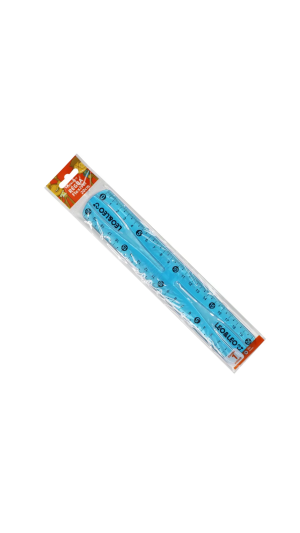 RÉGUA FLEXÍVEL 20CM CORES LEO&LEO