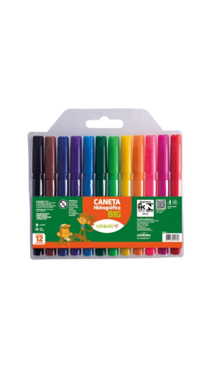 CANETA HIDROCOR BIG 12 CORES LEO&LEO