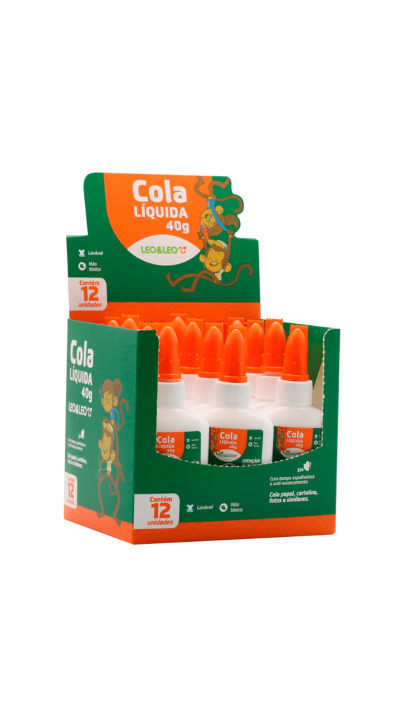 COLA BRANCA 40G LEO&LEO CAIXA C/12 UNID.
