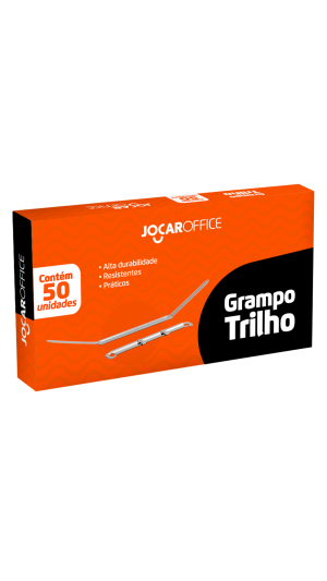 GRAMPO TRILHO METAL CAIXA C/50 UNID. JOCAR OFFICE