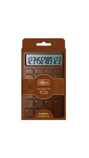 CALCULADORA BOLSO TC26 CHOCO TILIBRA