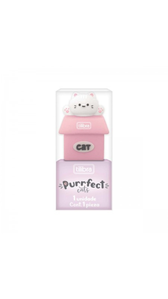 APONTADOR SIMPLES PURRFECT CATS TILIBRA CAIXA C/12 UNID.