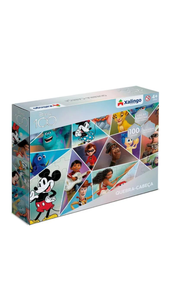 QUEBRA-CABEÇA DISNEY 100 C/100 PCS XALINGO