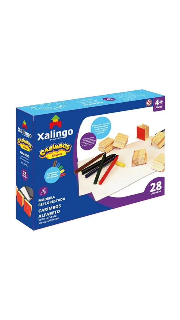 CARIMBOS ALFABETO C/28 PCS XALINGO