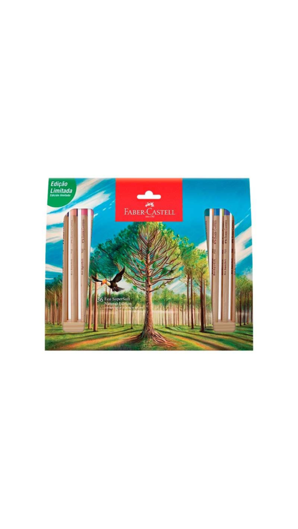 LÁPIS DE COR 36 CORES ECO SUPERSOFT FABER-CASTELL