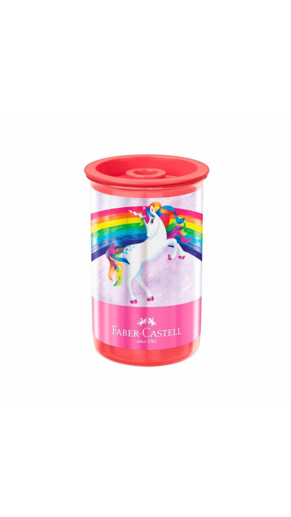 APONTADOR DEPOSITO TUBO UNICORNIO FABER-CASTELL