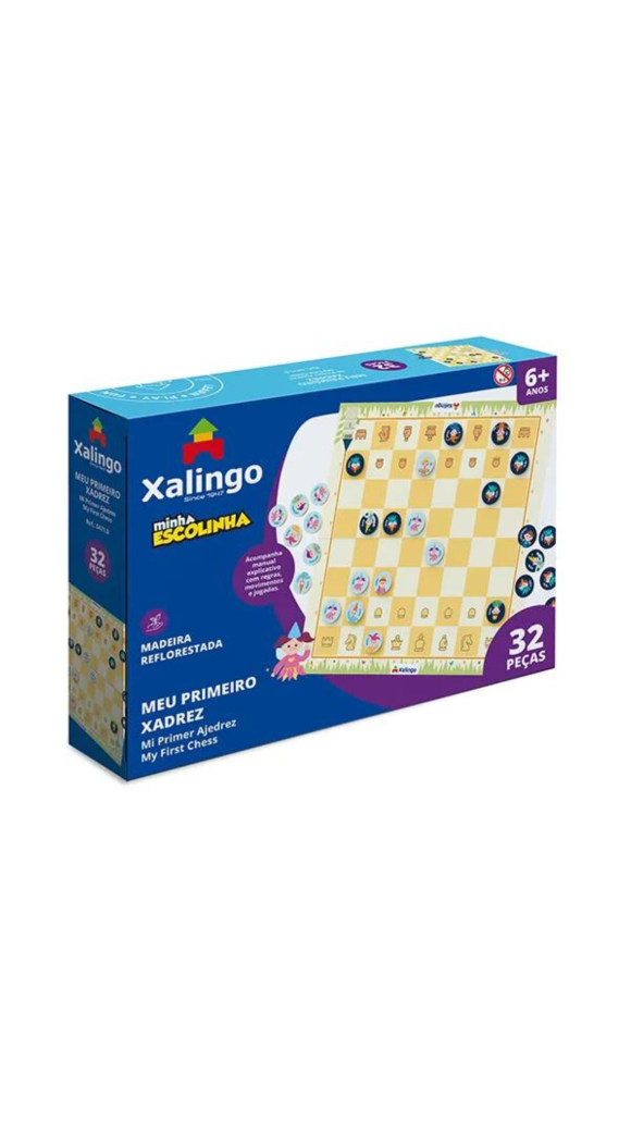 JOGO MEU PRIMEIRO XADREZ C/32 PCS PCS XALINGO