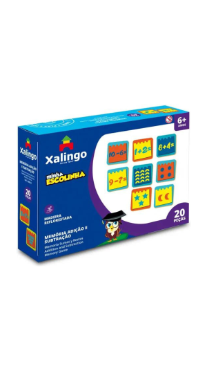 JOGO DA MEMÓRIA ADIÇÃO E SUBTRAÇÃO C/20 PCS XALINGO