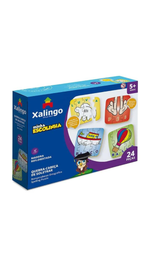 QUEBRA-CABEÇA SOLETRAR C/24 PCS XALINGO