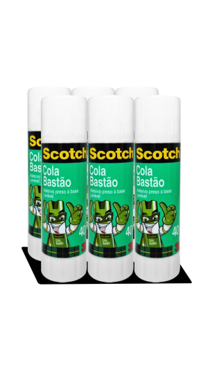 COLA BASTÃO 40G SCOTCH 3M PCT C/06 UNID.