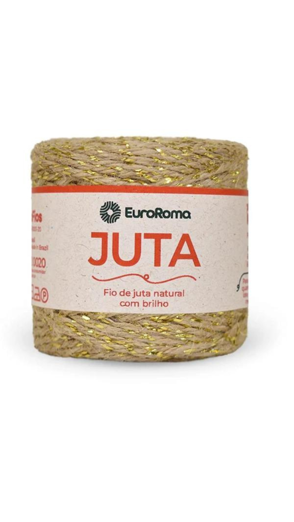 FIO DE JUTA NATURAL C/BRILHO 77M EUROROMA