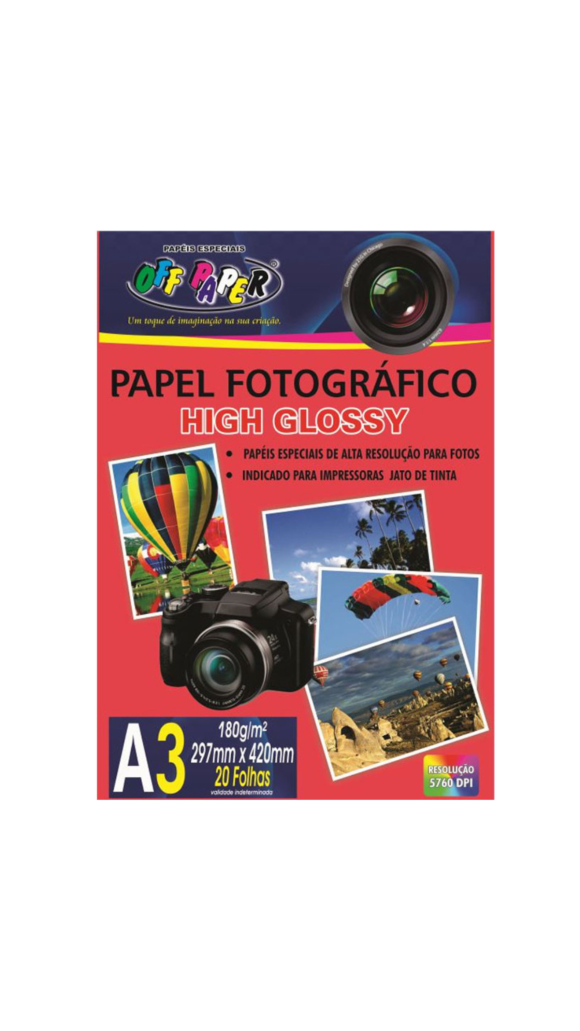 PAPEL IMP.FOTO LASER A3 180G 297X420 OFF PAPER PCT C/20 FLS.