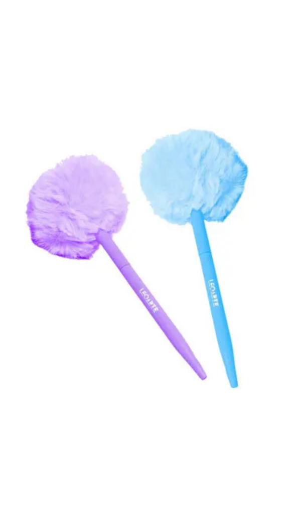CANETA ESF.1.0MM POMPOM SORTIDO LEONARTE