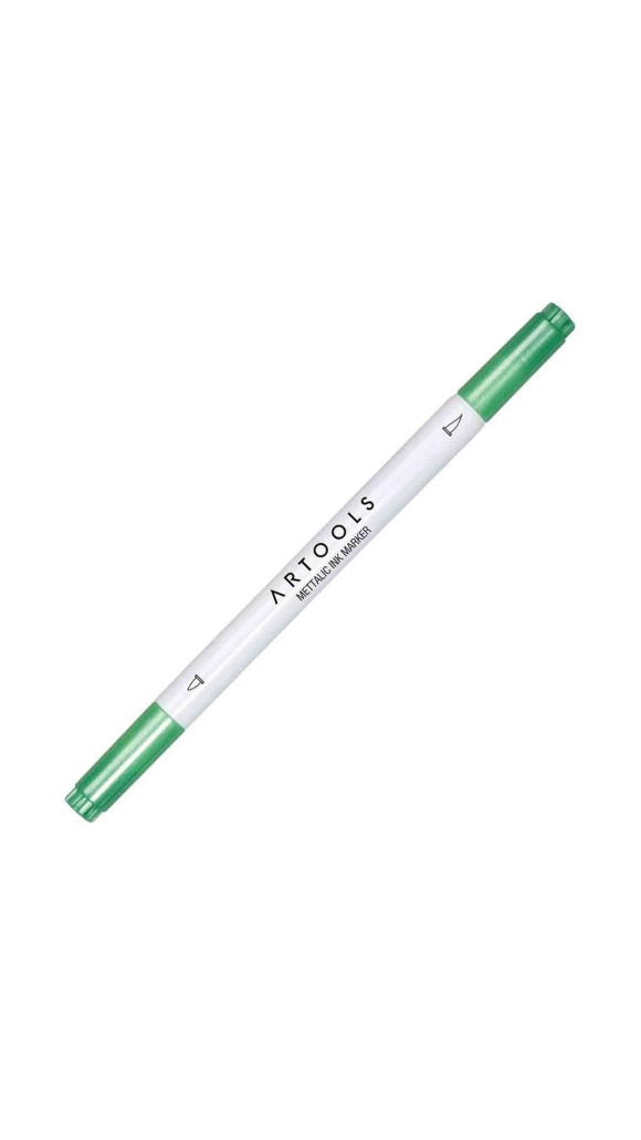 CANETA PINCEL DUAL BRUSH ARTOOLS METÁLICO