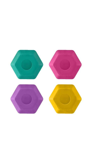 BORRACHA ERGONÔMICA HEXAGONAL COLORJOY SORTIDA LEO&LEO