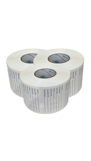 ETIQUETA DE VALIDADE ANVISA/MANIPULAÇÃO BOPP 60X40 43 METROS - 1000 UNID. PCT C/03 UNID.