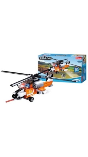 BLOCOS MONTAR BOMBEIROS COMBATE AO INCENDIO HELICOPTERO 129 PCS