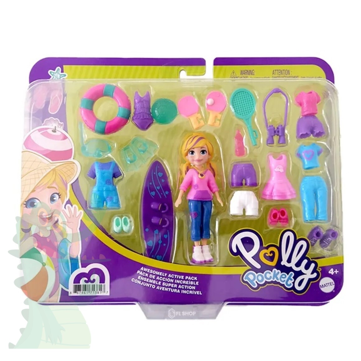Veículo e Boneca - 2 em 1 - Polly Pocket - Jatinho Fabuloso - Mattel