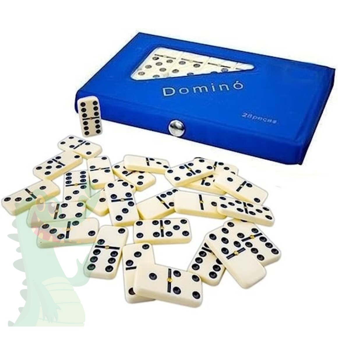 Jogo De Domino Profissional 28 Peças Caixa Luxo De Madeira em