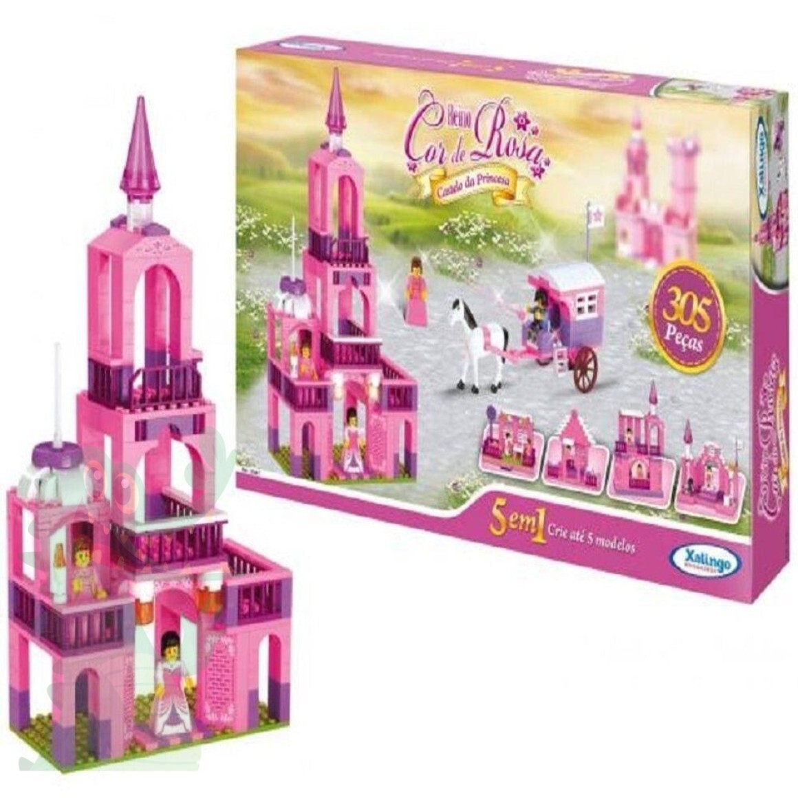 Jogo Princesinhas do Reino Encantado Com Tabuleiro 3D + Dado 19 Peças Na  Caixa